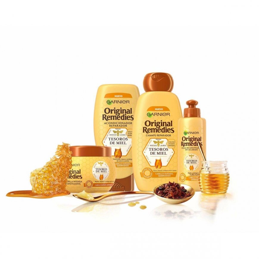 "Garnier Original Remedies Honey Treasures" šampūnas 600ml – 3