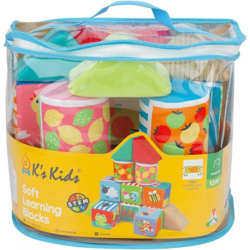 K´s KIDS Soft educational shapes, 14 pcs.