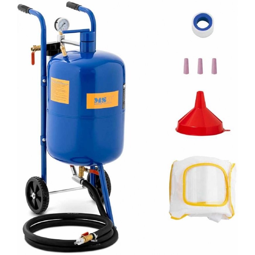 MSW Mobile Siphon Sand Blower with Pressure Control 60-125 psi, 40 L – 2