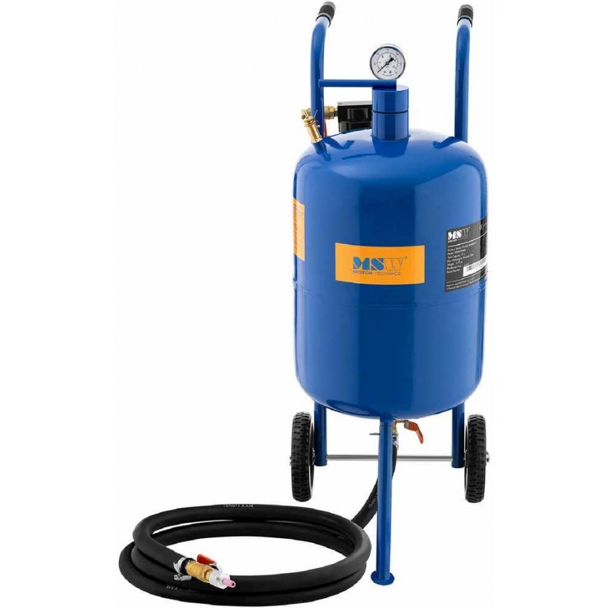 MSW Mobile Siphon Sand Blower with Pressure Control 60-125 psi, 40 L – 5