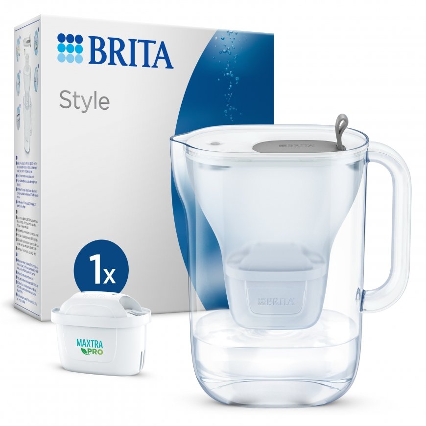 Brita 1051449 ūdens filtrs Filtra krūze 2,4 L Caurspīdīgs, Balts