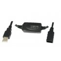 LogiLink 15M USB 2.0 - USB 2.0 M/F USB cable USB A Black LogiLink 15M USB 2.0 - USB 2.0 M/F USB cable USB A Black