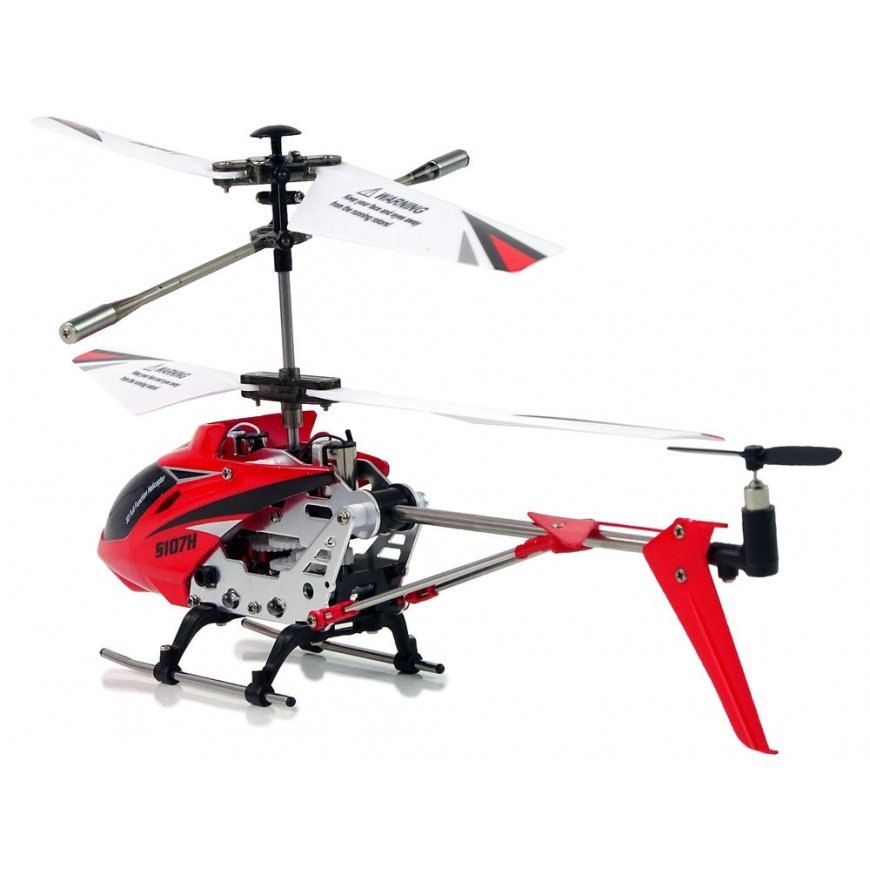 SYMA S107H nuotoliniu būdu valdomas malūnsparnis 2.4G raudonas – 4