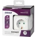 Orno 4 krypčių ilgintuvas 2P+E (Schuko), 2xUSB įkroviklis, 1,4m H05VV-F 3x1,5mm2, balta Orno 4 krypčių ilgintuvas 2P+E (Schuko), 2xUSB įkroviklis, 1,4m H05VV-F 3x1,5mm2, balta