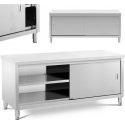 Royal Catering Szafka stojąca nierdzewna gastronomiczna drzwiczki suwane 200x70cm Royal Catering Szafka stojąca nierdzewna gastronomiczna drzwiczki suwane 200x70cm
