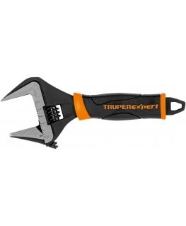 Adjustable wrench with extra wide mouth, 150 mm Truper Expert®