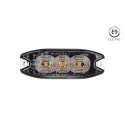 Lampa błyskowa ostrzegawcza płska 6x3w led r65 r10 12v 24v amio-03930