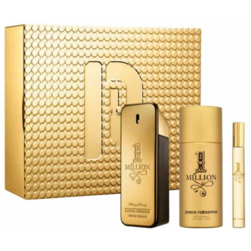 Paco Rabanne 1 Million Eau De Toilette Spray, 100 ml Set 3 Pieces – 2