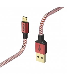 Hama 00178288 USB kabelis 1,5 m USB 2.0 USB A Micro-USB B Sarkans