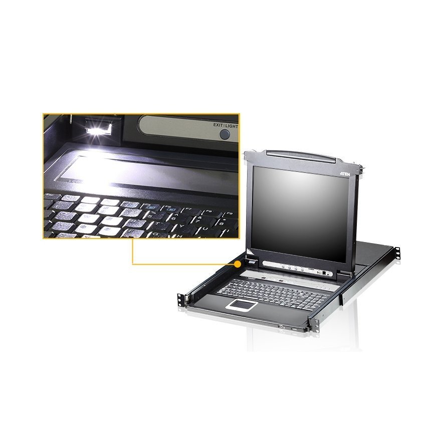 ATEN CL5708M KVM jungiklis Stovo montavimas Juoda – 3