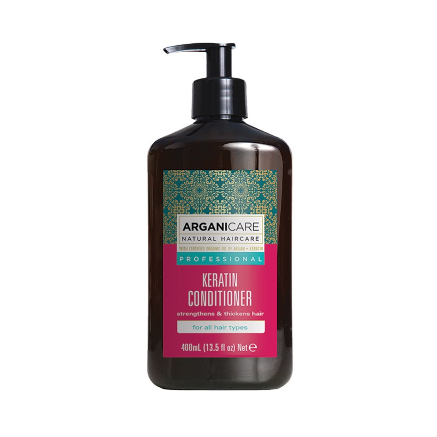 Arganicare Keratininis plaukų kondicionierius su keratinu 400ml – 2