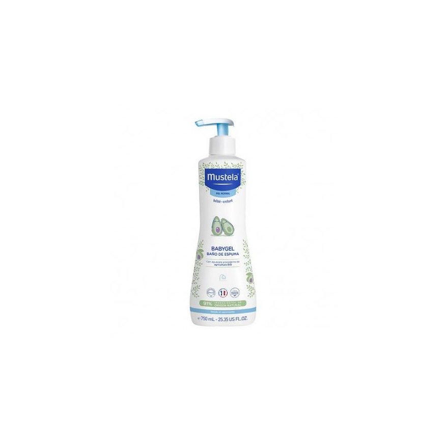 Mustela Babygel Vonios putos 750ml