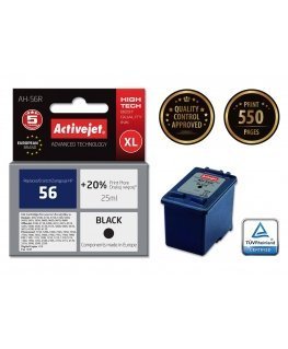 Activejet AH-56R ink (replacement for HP 56 C6656A Premium 25 ml black)
