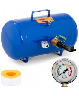 MSW Inflator zbiornik do pompowania kolje opon with manometer 6-8 bar 38.5 l