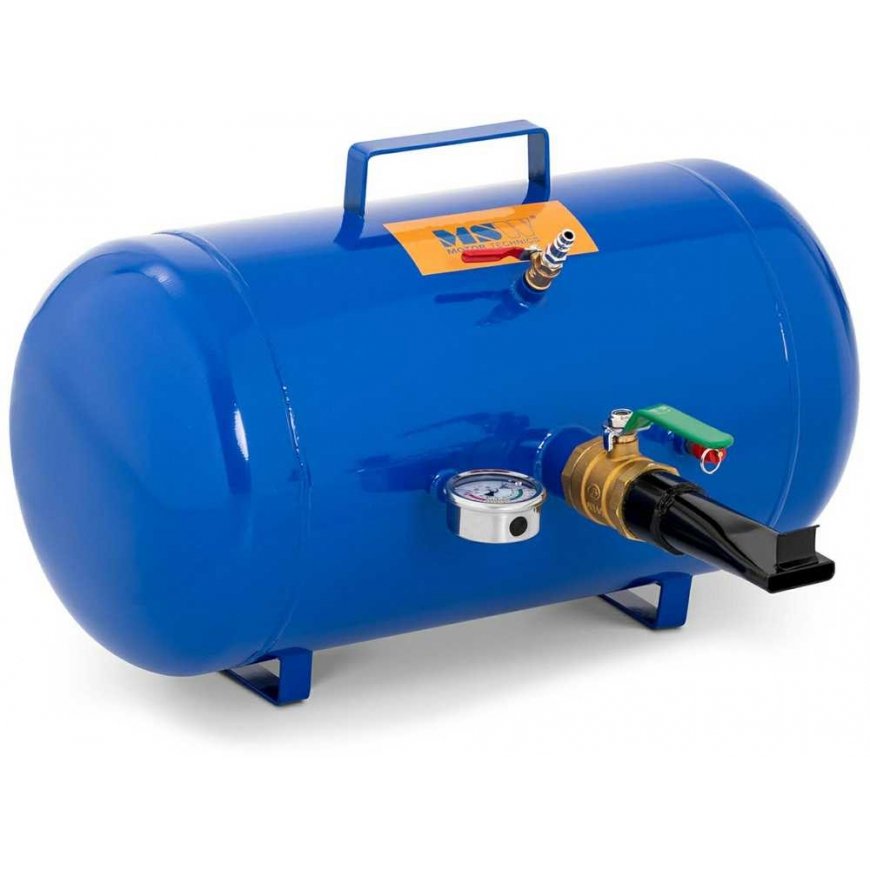 MSW Inflator zbiornik do pompowania kół opon su manometrem 6-8 bar 38.5 l – 2
