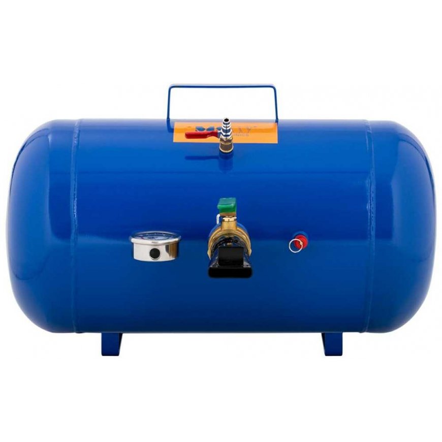 MSW Inflator zbiornik do pompowania kół opon su manometrem 6-8 bar 38.5 l – 5