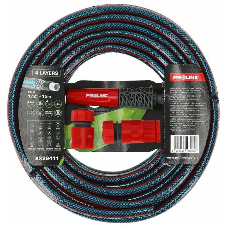 Hose 1/2 " 15 m proline with connectors