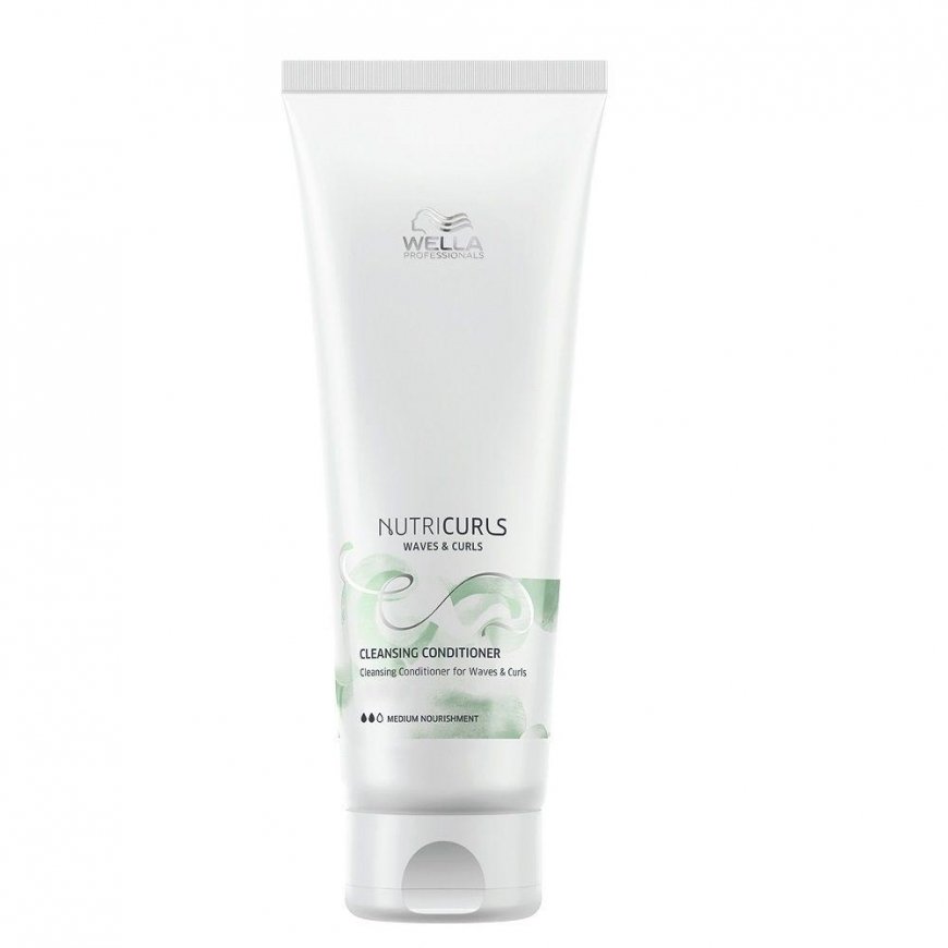 Wella Nutricurls Waves & Curls valomasis kondicionierius garbanotiems ir banguotiems plaukams 250ml