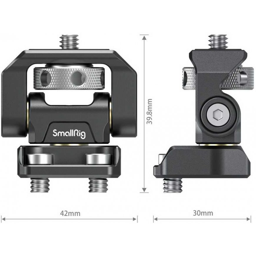 Smallrig 2904 Swivel and Tilt Adjustable Monitor Mount with 1/4 – 2
