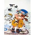 Puzzle Beldizart Bull on a snowboard NDDPZ-01 Puzzle Beldizart Bull on a snowboard NDDPZ-01