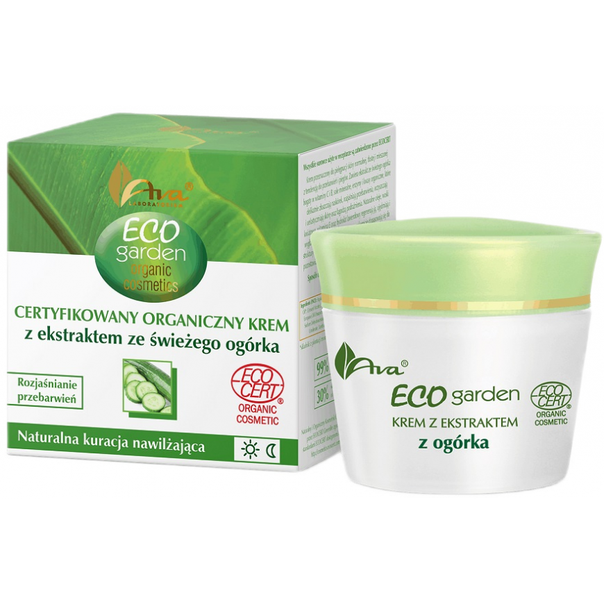 Ava Laboratorium Eco Garden certified organic cream with fresh cucumber extract 20+ 50ml – 2