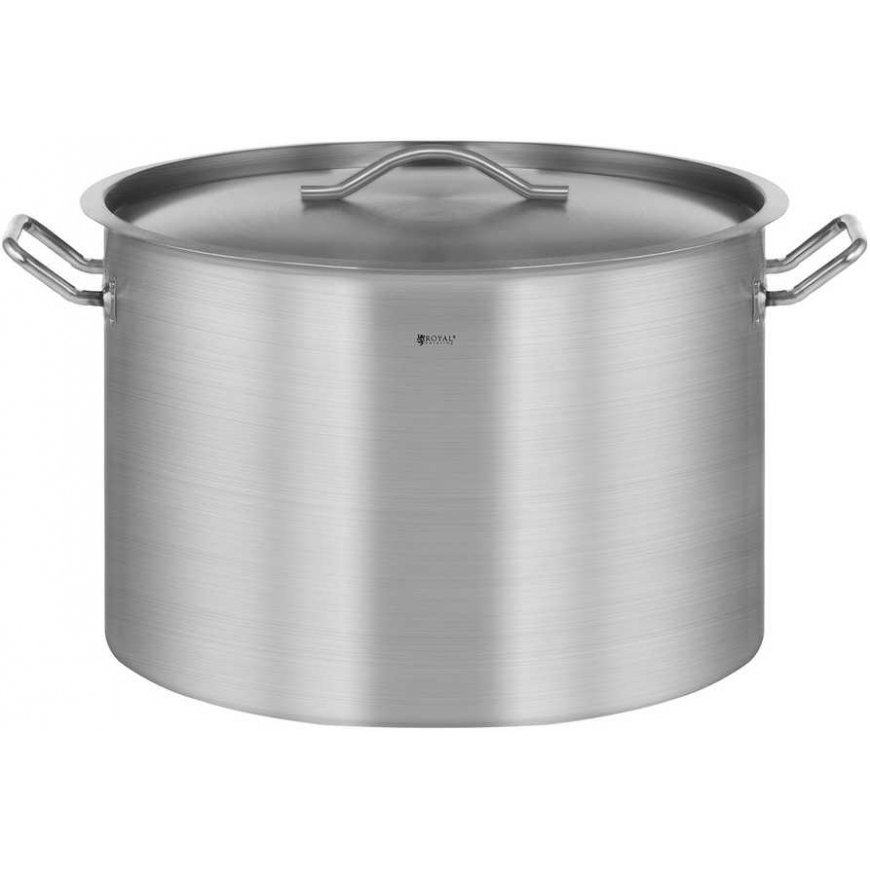 Royal Catering Maitinimo puodas su dangčiu, nerūdijančio plieno, indukcinei viryklei, 113 L – 2