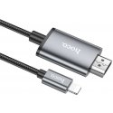 Cable Hoco UA27 Lightning to HDMI 2.0m gray Cable Hoco UA27 Lightning to HDMI 2.0m gray