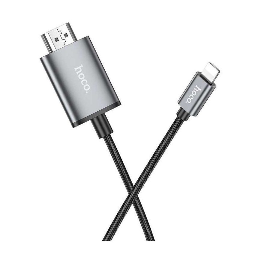 Cable Hoco UA27 Lightning to HDMI 2.0m gray – 4