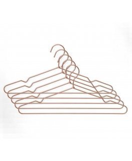 Set of 5 hangers with wooden Rayen