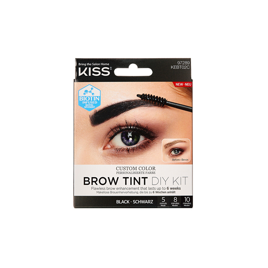 Kiss Brow Tint Diy Kit 20 ml Juodas 20ml antaki? dažai