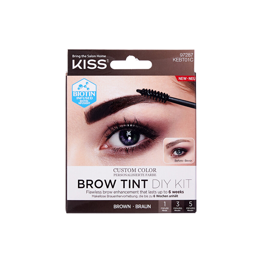 Kiss Brow Tint Diy Kit 20 ml Juodas 20ml antaki? dažai – 2