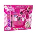 Lean Toys Beauty Hairdressing Set Hair dryer Curling iron Pink Lean Toys Beauty Hairdressing Set Hair dryer Curling iron Pink