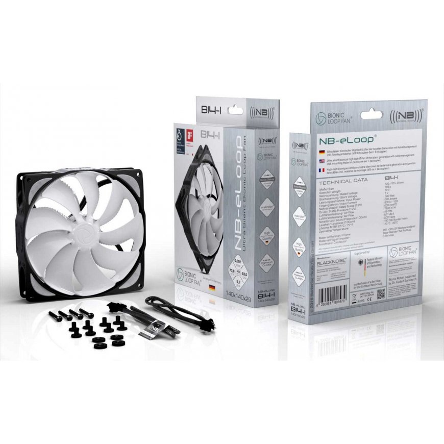 Noiseblocker B14-PS-BL Корпус компьютера Вентилятор 14 cm Черный – 2