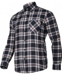 Lahti Pro Flannel Shirt Dark Beige, 120G/M2, "3XL" (LPKF23XL)