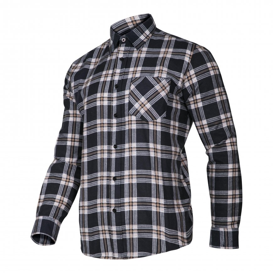 Lahti Pro flaneliniai marškiniai tamsiai smėlio spalvos, 120G / M2, "3XL" (LPKF23XL) – 2