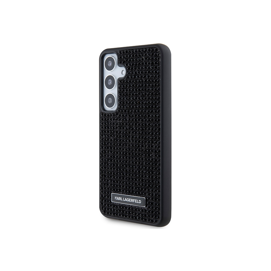 Karl Lagerfeld Case for Samsung Galaxy S24 Plus KLHCS24MHDSPRK Black HC RHINESTONE LOGO METAL PLATE – 2