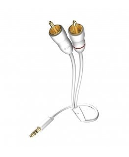 Inakustik 00310005 audiokaapeli 5 m 3.5mm 2 x RCA Valkoinen