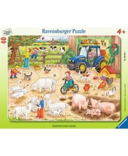 Ravensburger 4005556063321 Muotopalapeli 40 kpl Eläimet
