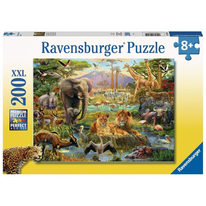 Ravensburger Animals of the Savanna XXL Puzle 200 pcs Dzīvnieki