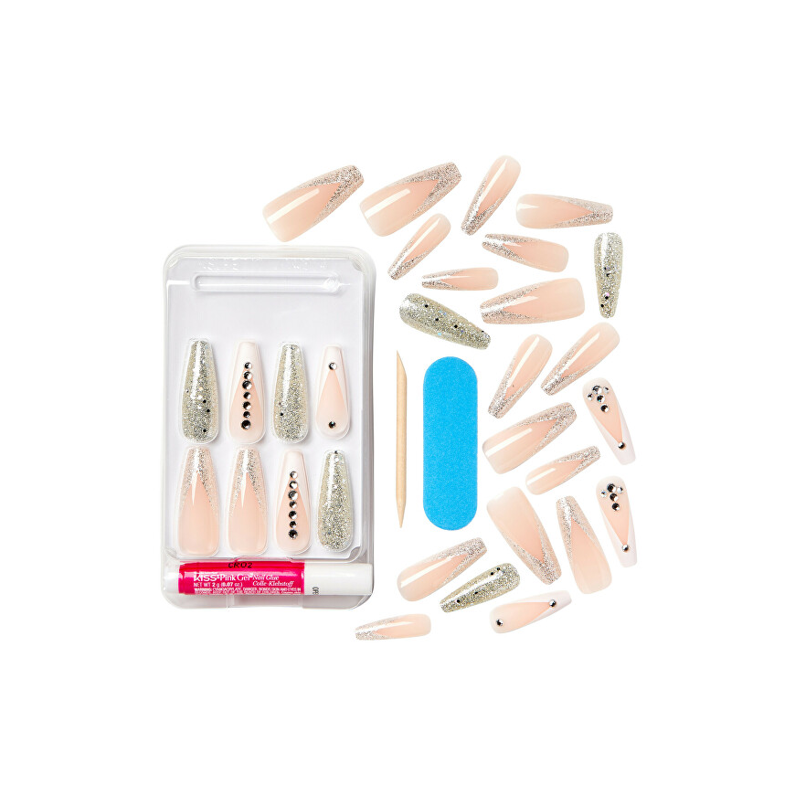 Kiss My Face Classy Nails Premium Sophisticated (30 pcs) - Adhesive nails