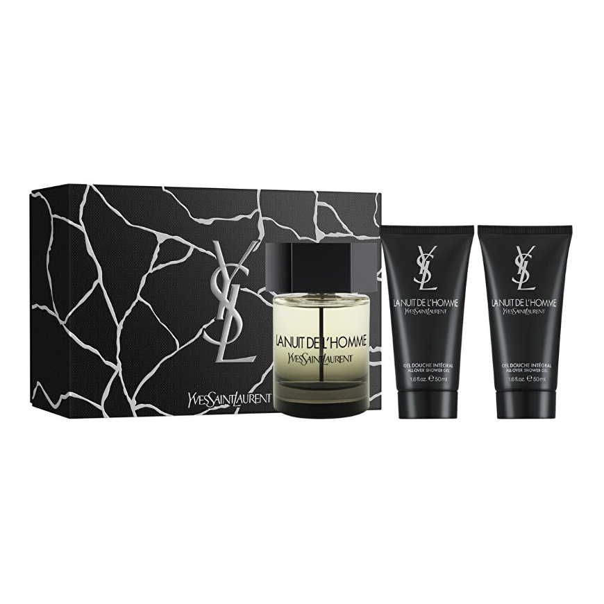 Yves Saint Laurent La Nuit De L´Homme rinkinys vyrams (EDT, 100 ml + dušo želė, 2 x 50 ml)