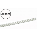 Forpus Spiralė įrišimui plastikinė 28 mm, balta (50vnt.) Forpus Spiralė įrišimui plastikinė 28 mm, balta (50vnt.)