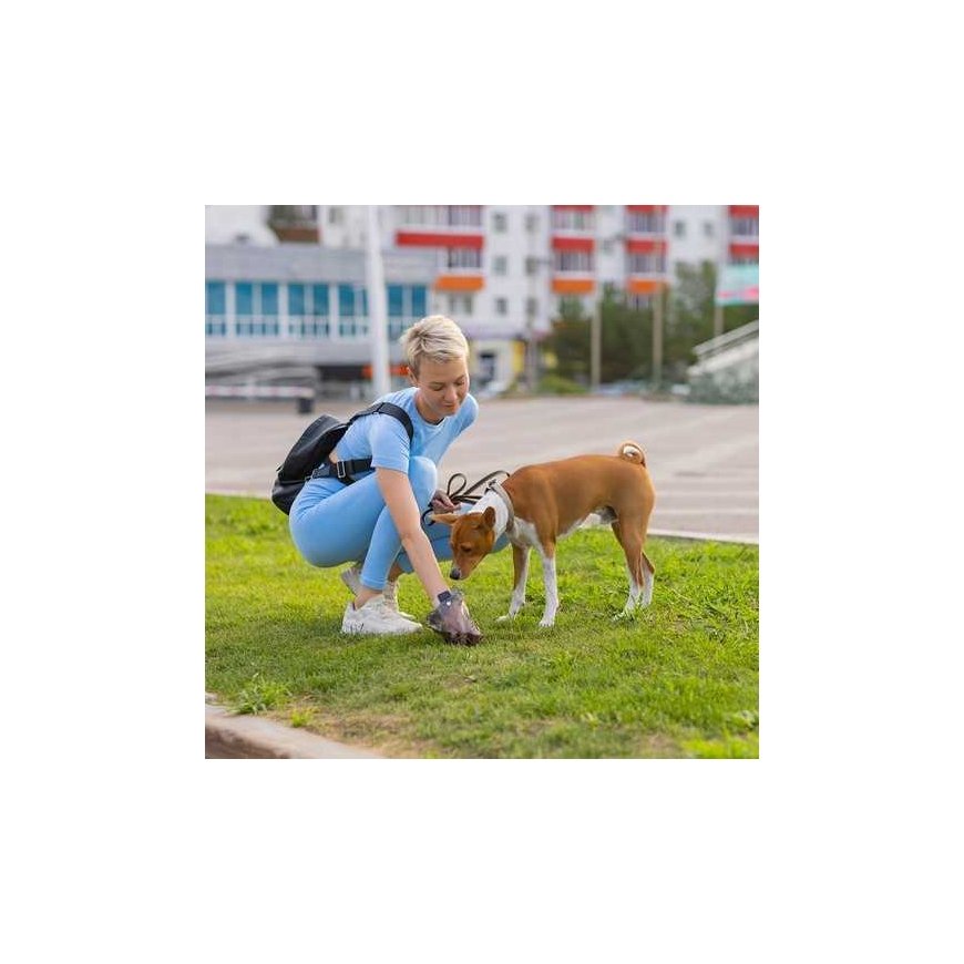 Ekskrementų maišelių rinkinys + dėklas purlov 22812 – 5