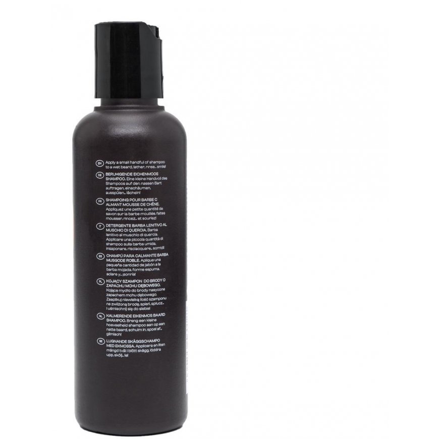 Men Rock London Men Rock Soothing Oak Moss Beard Wash Raminantis barzdos šampūnas, 100 ml – 2