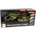 Lean Toys Set Military Tank Friction Helicopter