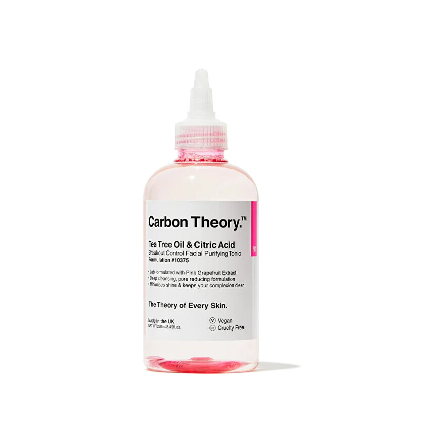 Carbon Theory Tea Tree Oil & Citric Acid Breakout Control Facial Purifying Tonic - Pleťové tonikum – 2
