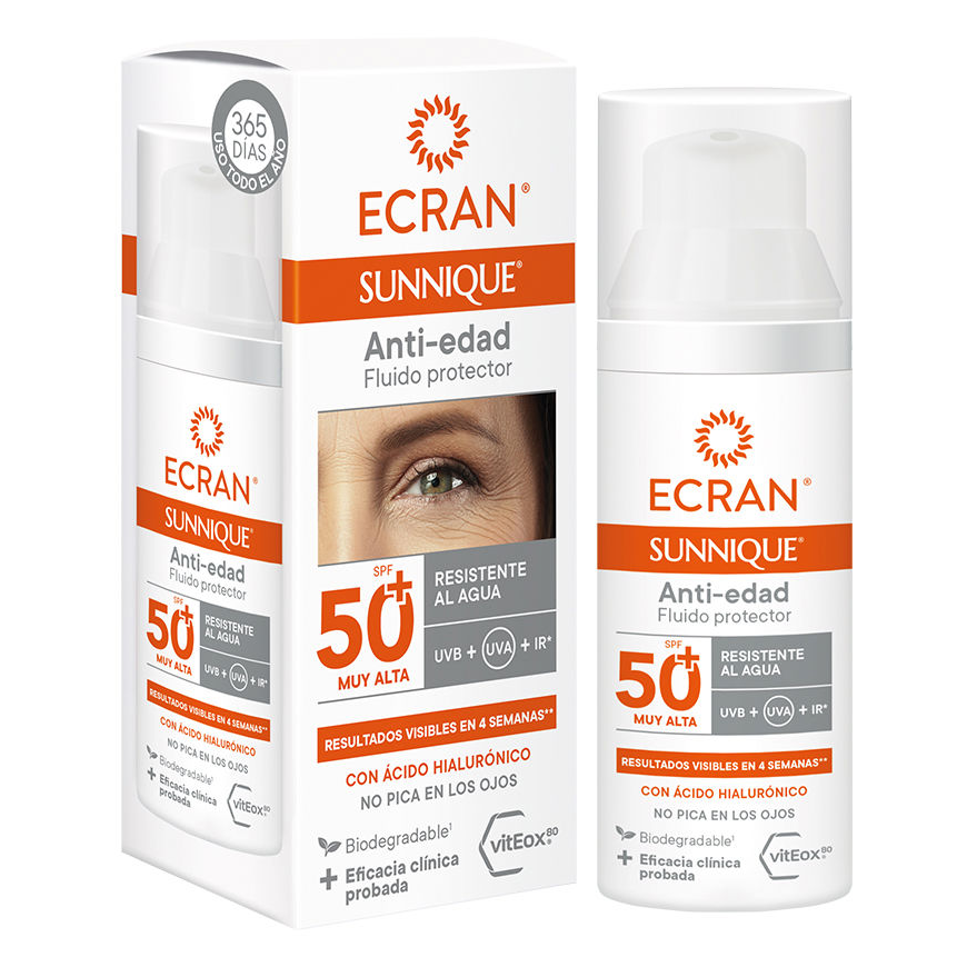 Ecran Sunnique Anti-Ageing Spf50 facial skin protection 50ml – 2