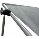 Enero Camp LEŻAK folding PLAŻOWY Z DASZKIEM NA KÓŁKACH 116x62x62-90CM GRAY Enero Camp LEŻAK folding PLAŻOWY Z DASZKIEM NA KÓŁKACH 116x62x62-90CM GRAY