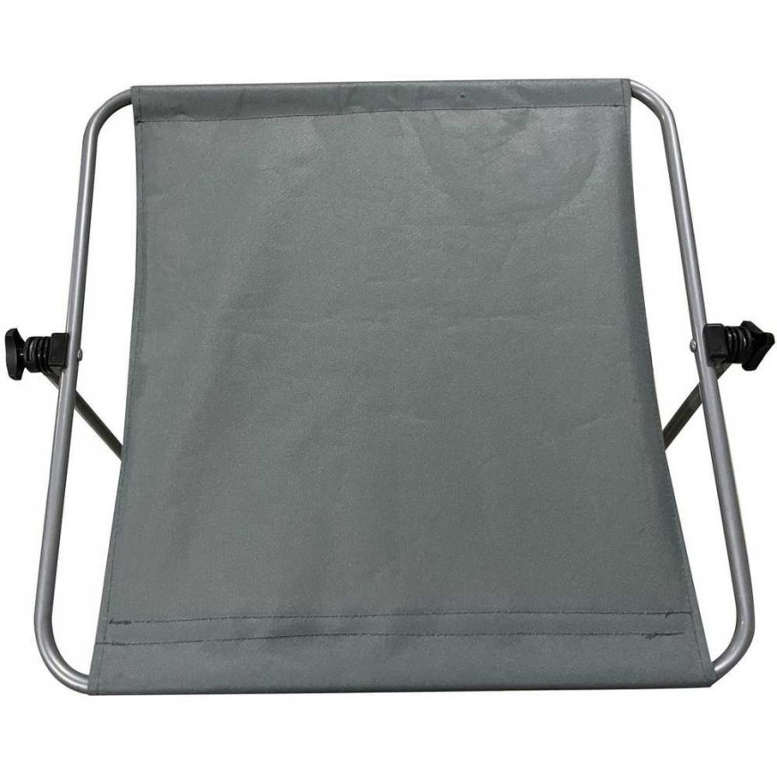 Enero Camp LEŻAK folding PLAŻOWY Z DASZKIEM NA KÓŁKACH 116x62x62-90CM GRAY – 3