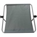 Enero Camp LEŻAK sulankstomas PLAŻOWY Z DASZKIEM NA KÓŁKACH 116x62x62-90CM PILKA Enero Camp LEŻAK sulankstomas PLAŻOWY Z DASZKIEM NA KÓŁKACH 116x62x62-90CM PILKA